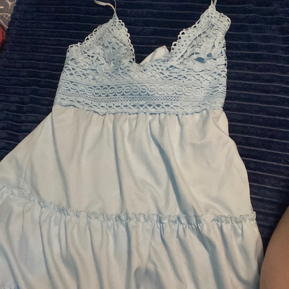 Baby blue dress